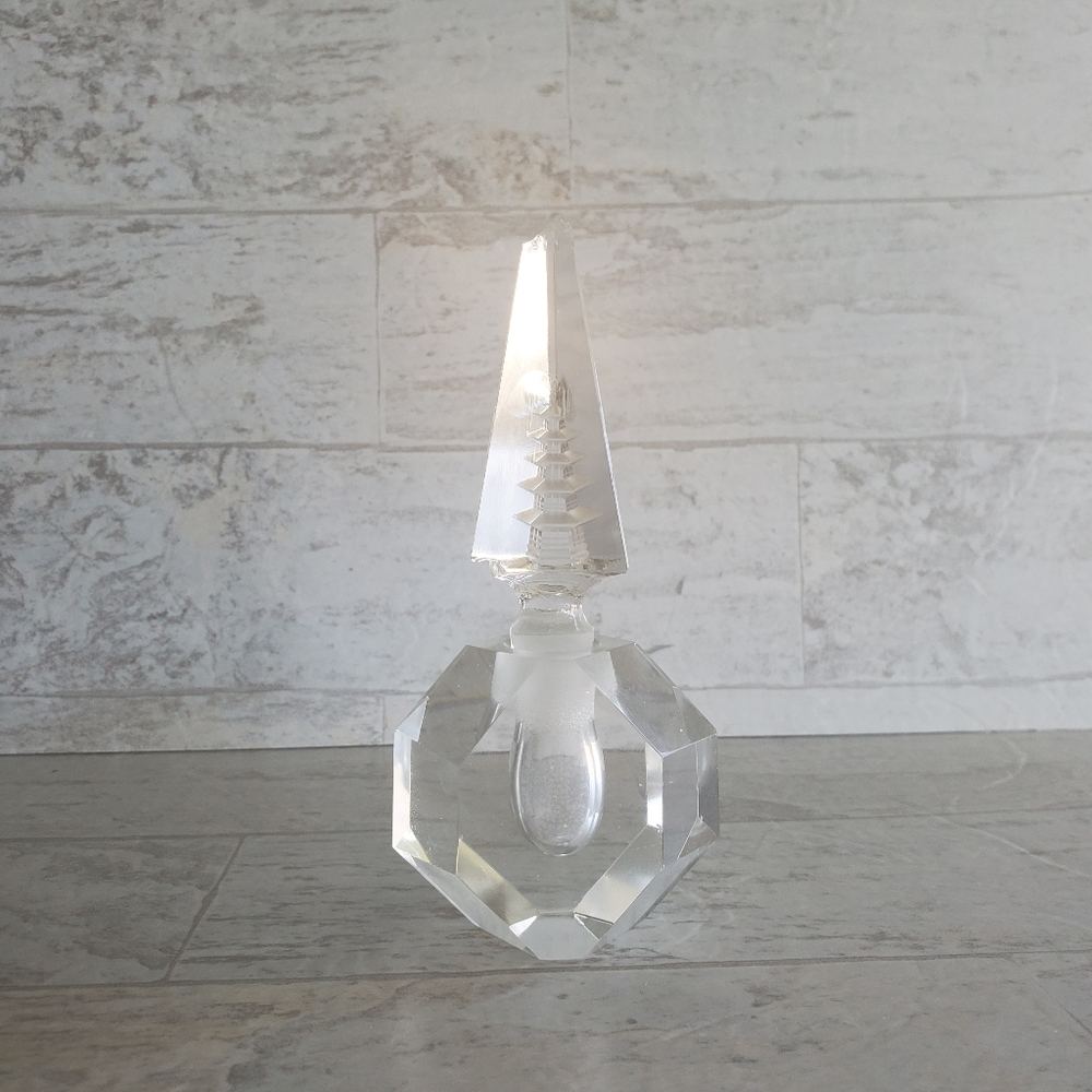 Cut Glass Perfume Bottle